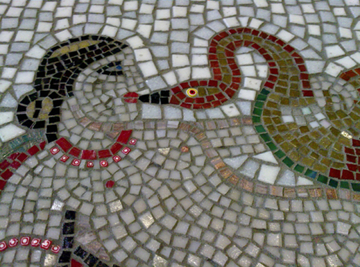 Romeins mozaiek - De Mozaiekkamer: Luxury Handshaped tiles - Mosaic Art